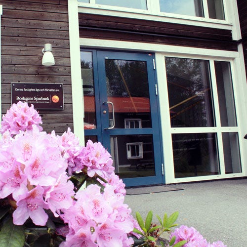 Bild på Sparbankshusets port